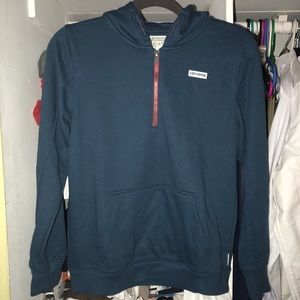 Blue converse half-Zip size large kids